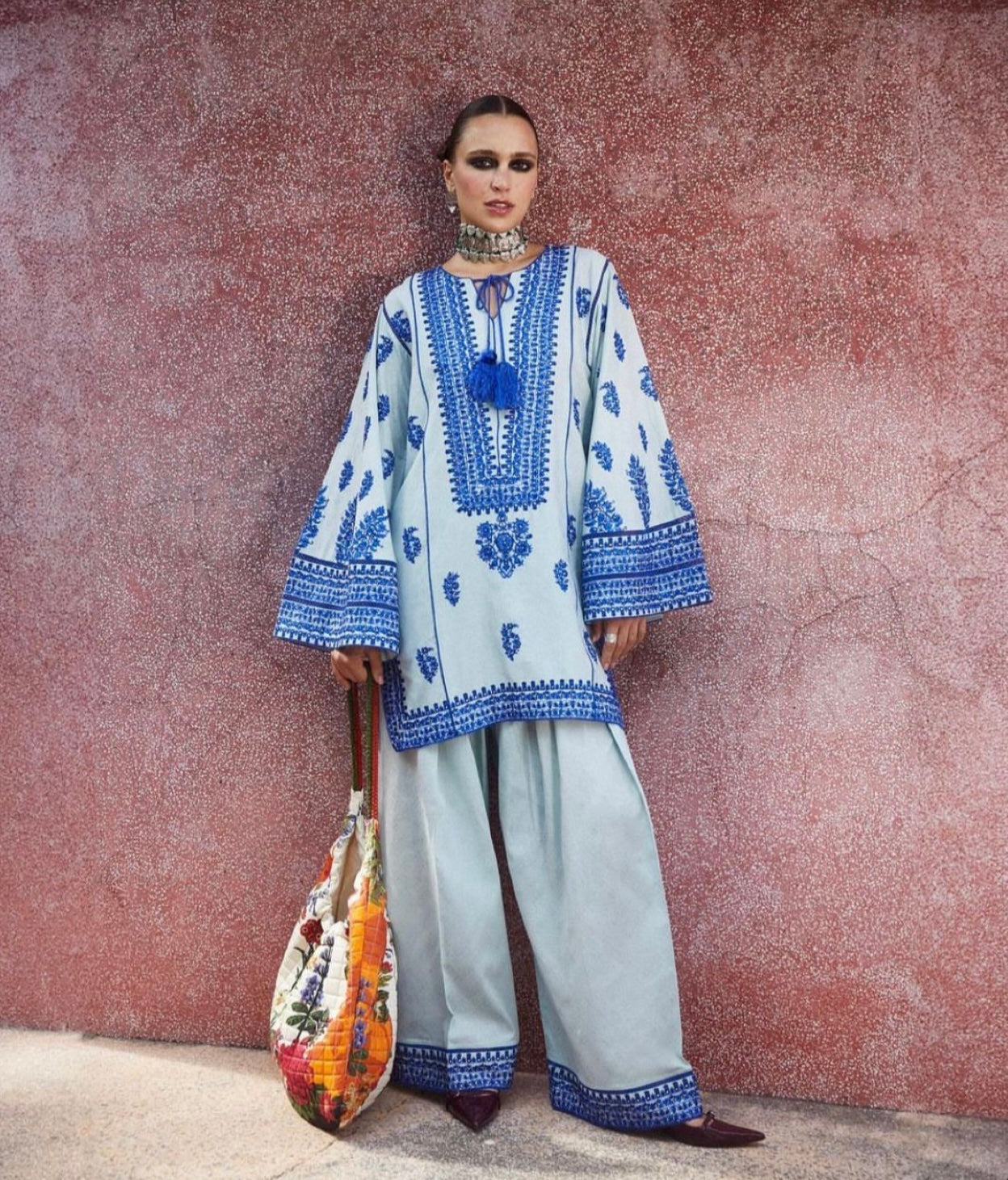 Jugnu Blue Stitched Dress
