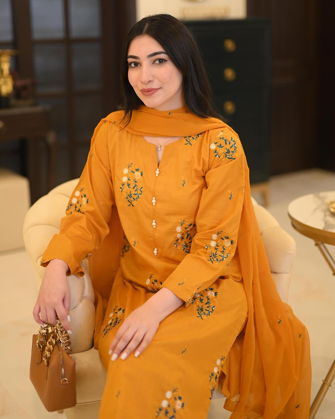 Mehar Embriodery Three Piece
