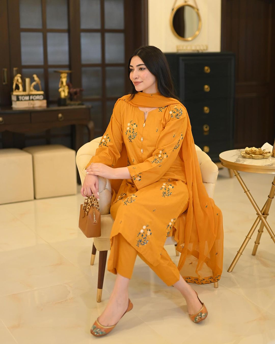 Mehar Embriodery Three Piece