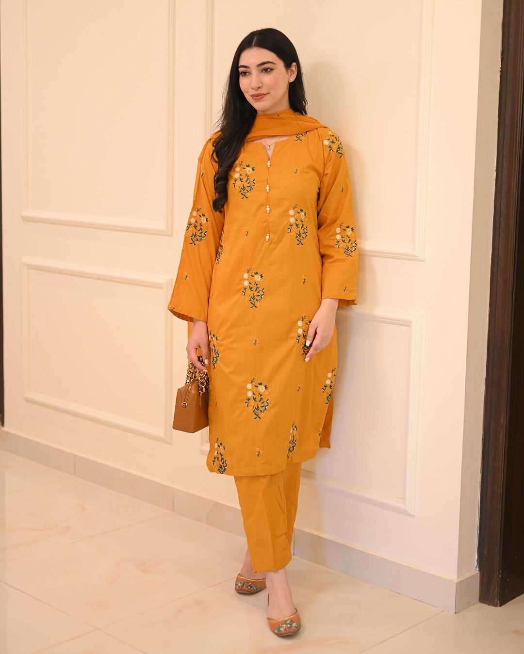 Mehar Embriodery Three Piece