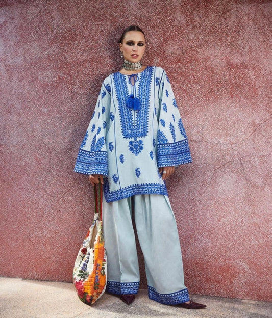 Jugnu Blue Stitched Dress